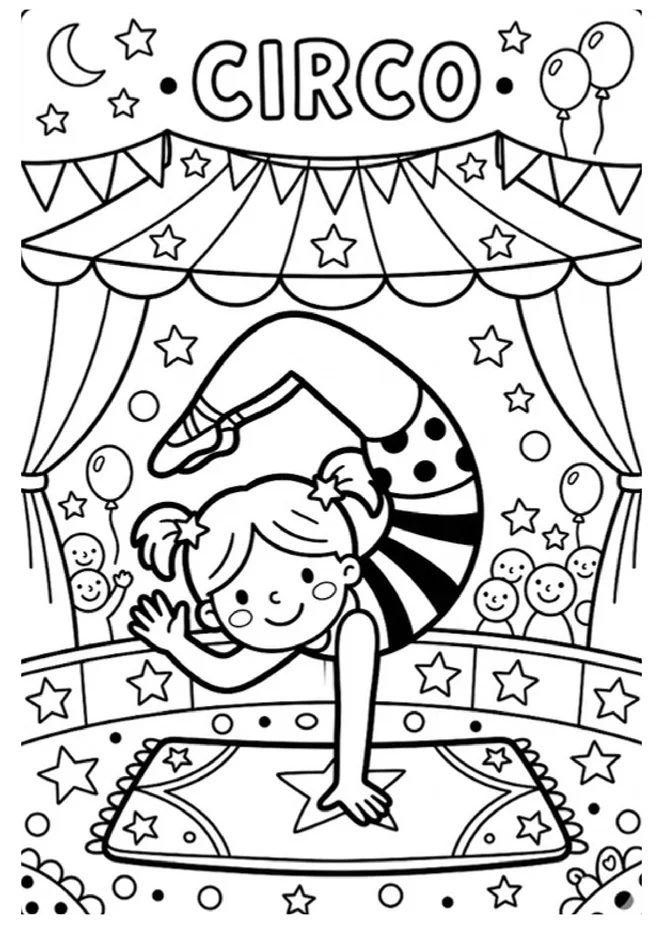 Desenhos de Circo Para Colorir para imprimir e colorir - imagem 6